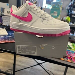 Nike Air Force 1 Low White with Pink Accents